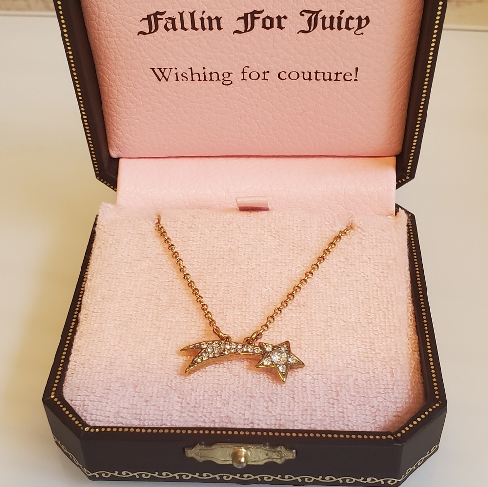 JUICY COUTURE Falling Star crystal necklace